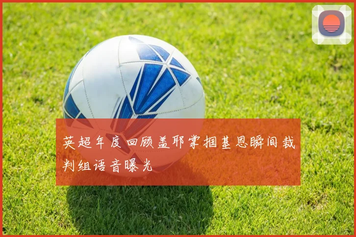 英超年度回顾盖耶掌掴基恩瞬间裁判组语音曝光